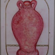 Aniela Gyllendahl Painting - Red Amphora