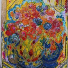Aniela Gyllendahl Painting - The Flowers of My Guilt